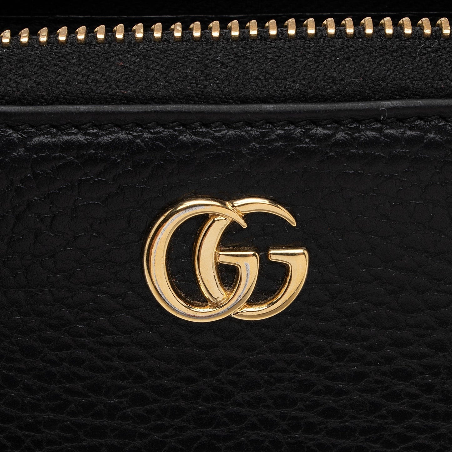 Gucci Leather GG Marmont Zip Around Wallet (SHF-POjOPf)