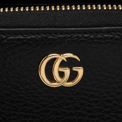 Gucci Leather GG Marmont Zip Around Wallet (SHF-POjOPf)