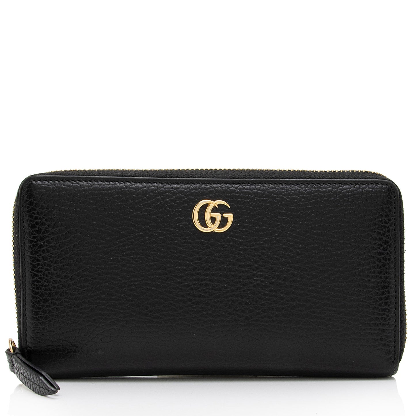 Gucci Leather GG Marmont Zip Around Wallet (SHF-POjOPf)