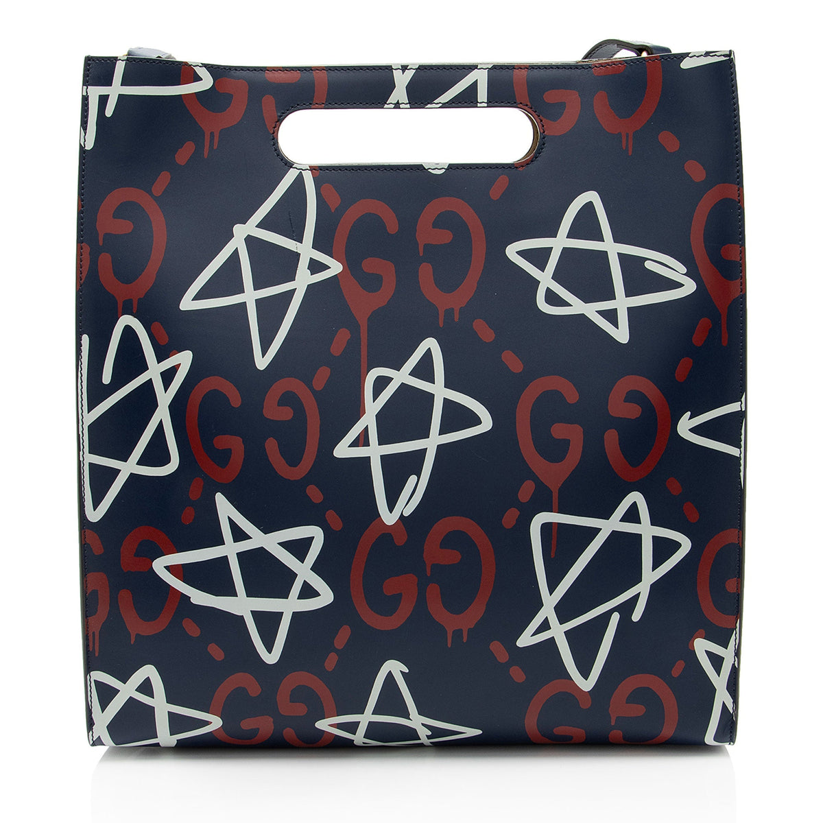 Gucci Leather Ghost Medium Tote