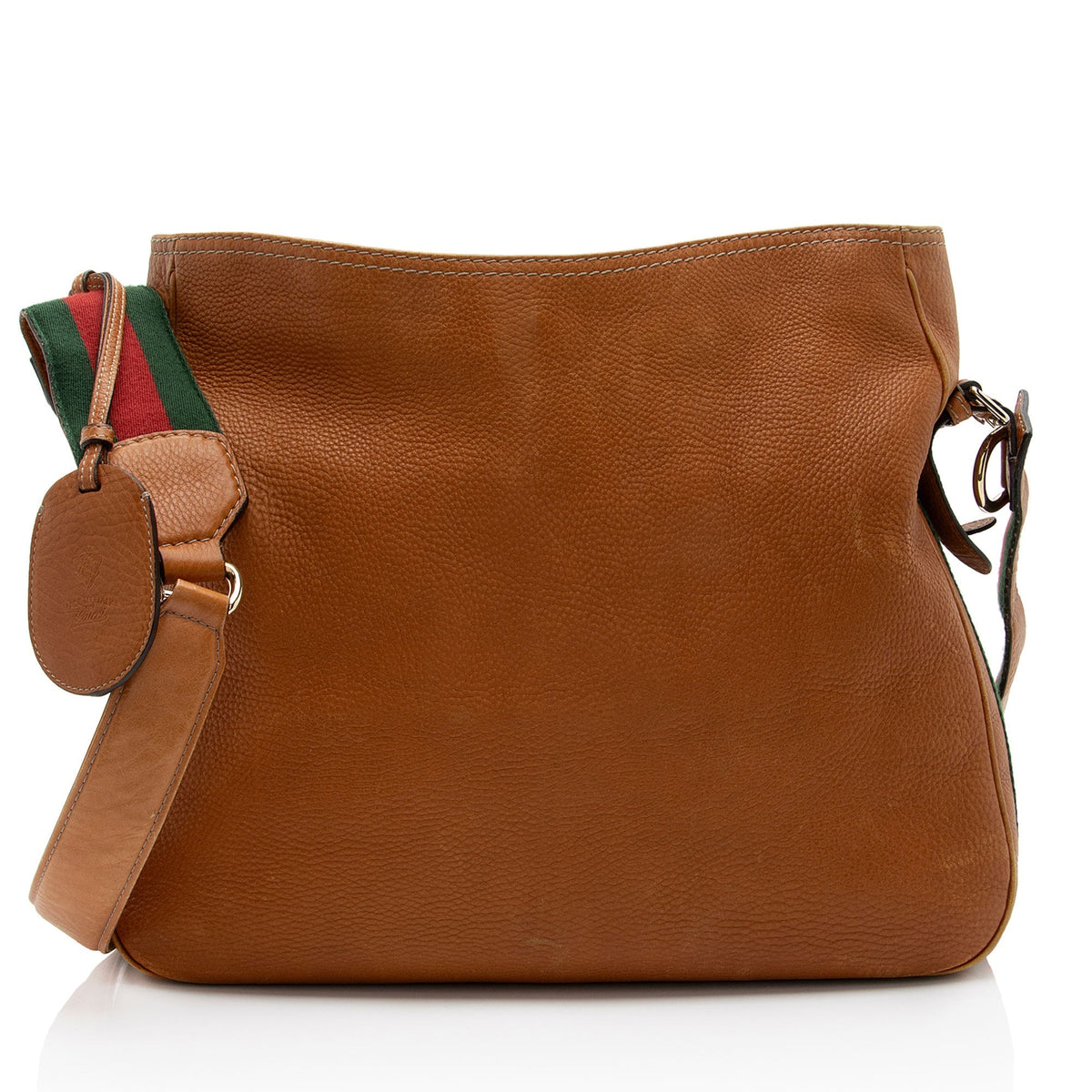 Gucci Leather Web Heritage Messenger Bag (SHF-8X47Lj)