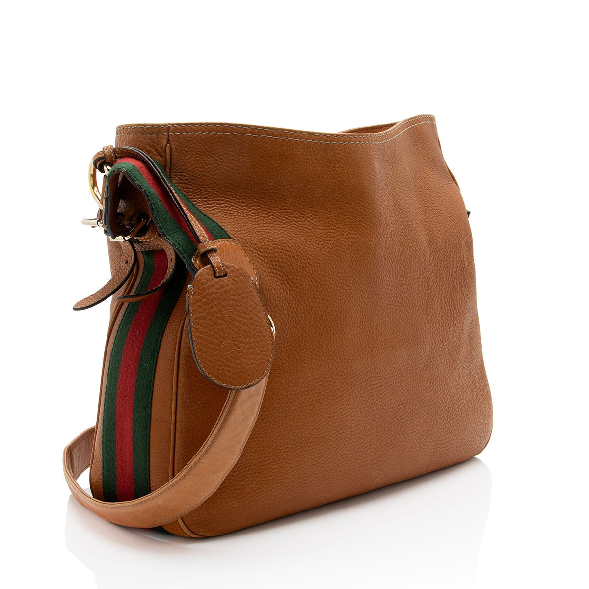 Gucci Leather Web Heritage Messenger Bag (SHF-8X47Lj)