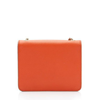 Gucci Grained Calfskin Interlocking G Small Shoulder Bag (SHF-h9X0uq)