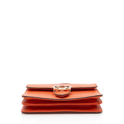 Gucci Grained Calfskin Interlocking G Small Shoulder Bag (SHF-h9X0uq)