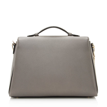 Gucci Calfskin Interlocking G Top Handle Medium Shoulder Bag (SHF-21775)