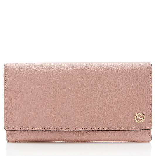 Gucci Leather Interlocking GG Long Wallet - FINAL SALE