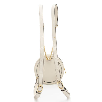 Gucci Leather Ophidia Round Mini Backpack