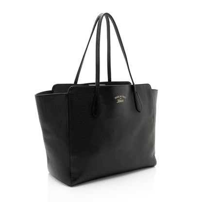 Gucci Leather Swing Medium Tote (SHF-b8kgN9)
