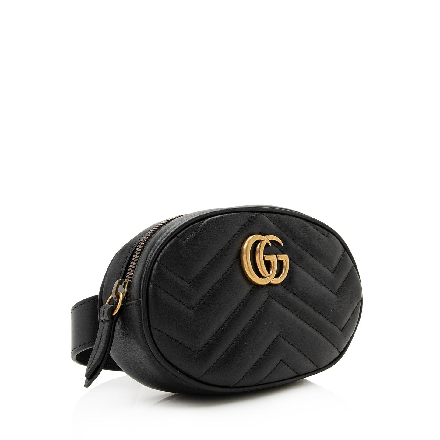 Gucci Matelasse Leather GG Marmont Belt Bag - Size 34 / 85