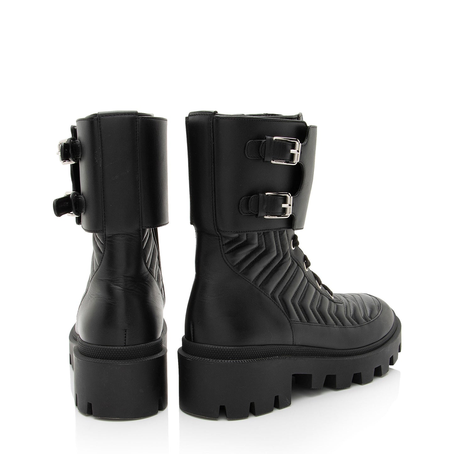 Gucci Matelasse Leather GG Marmont Charlotte Boots - Size 9 / 39