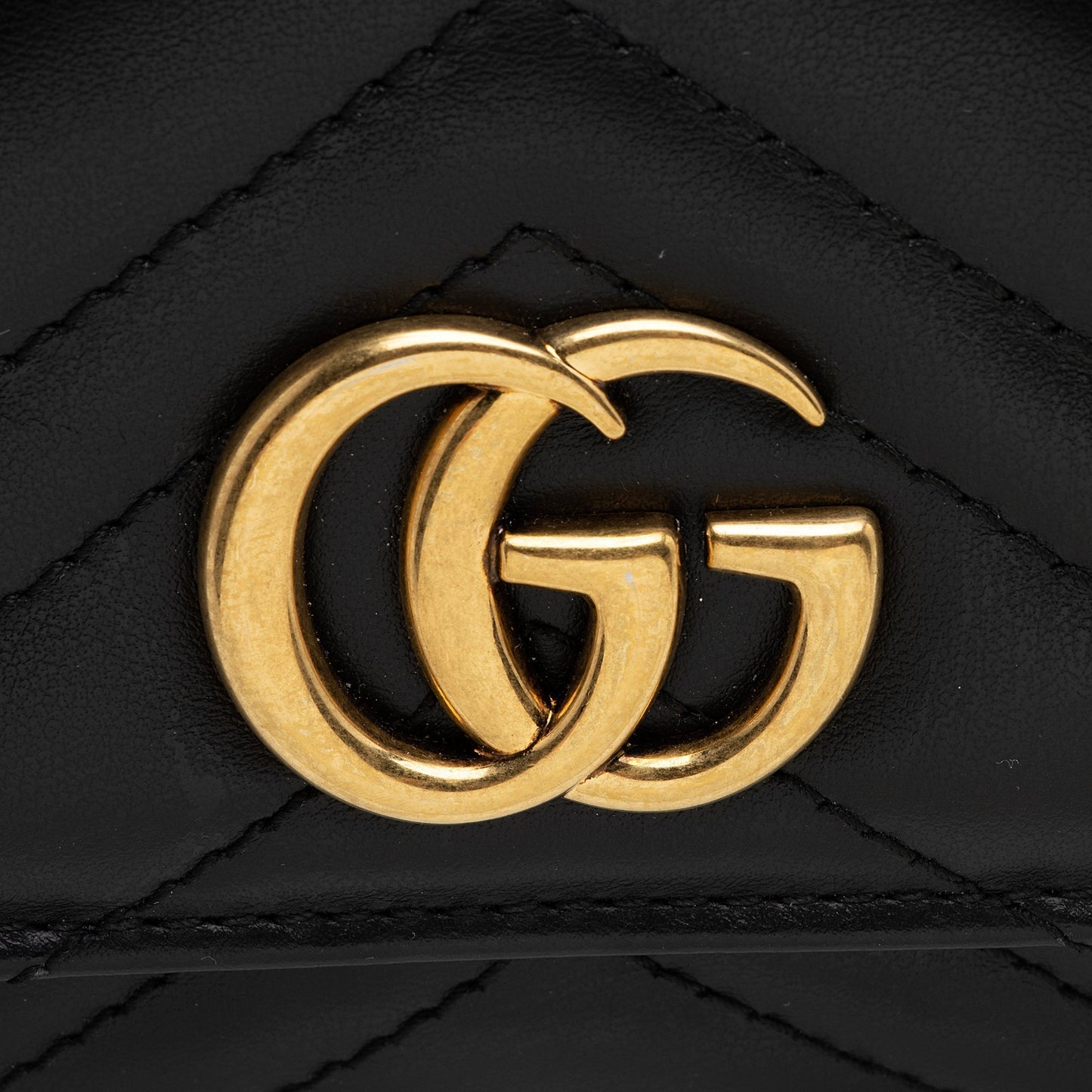 Gucci Matelasse Leather GG Marmont Continental Wallet