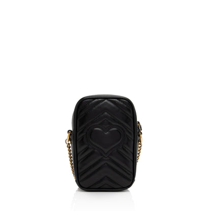 Gucci Matelasse Leather GG Marmont Mini Crossbody Bag (SHF-2UTE9c)