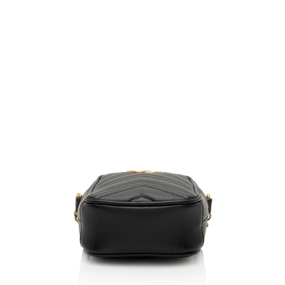 Gucci Matelasse Leather GG Marmont Mini Crossbody (SHF-pySpXY)
