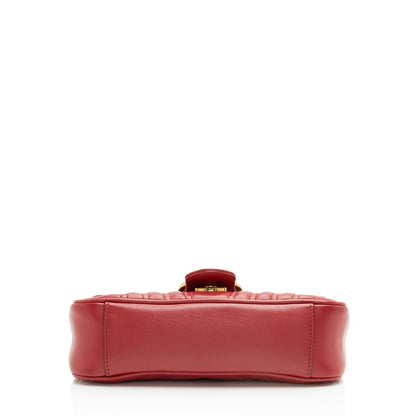 Gucci Matelasse Leather GG Marmont Mini Flap Bag
