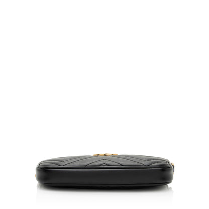 Gucci Matelasse Leather GG Marmont Small Crossbody (SHF-EJfMHM)