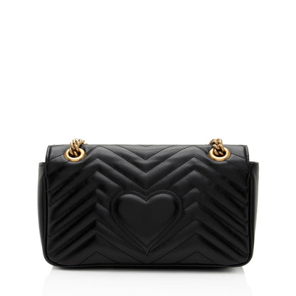 Gucci Matelasse Leather GG Marmont Small Flap Bag (SHF-lcLQ2a)