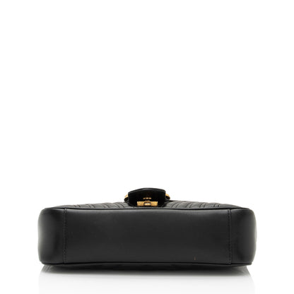 Gucci Matelasse Leather GG Marmont Small Flap Bag (SHF-IH7kiO)