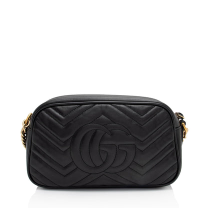 Gucci Matelasse Leather GG Marmont Small Shoulder Bag (SHF-3o6xQ1)