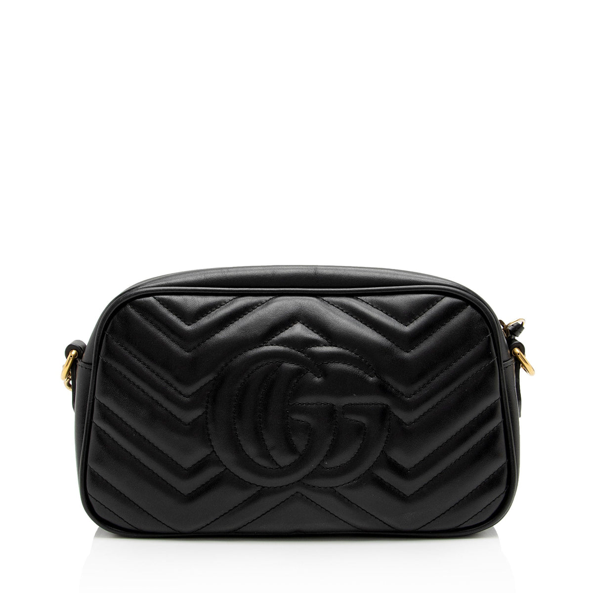 Gucci Matelasse Leather GG Marmont Small Shoulder Bag (SHF-FVS5c3)