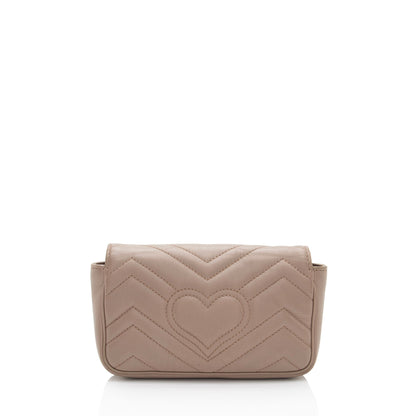 Gucci Matelasse Leather GG Marmont Super Mini Flap Bag - FINAL SALE
