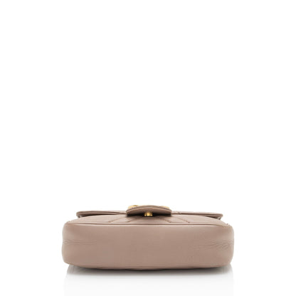 Gucci Matelasse Leather GG Marmont Super Mini Flap Bag - FINAL SALE
