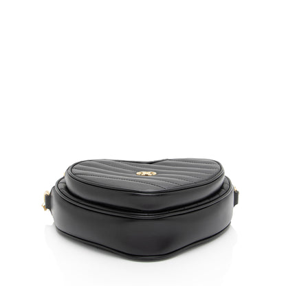 Gucci Matelasse Leather Interlocking G Heart Mini Shoulder Bag
