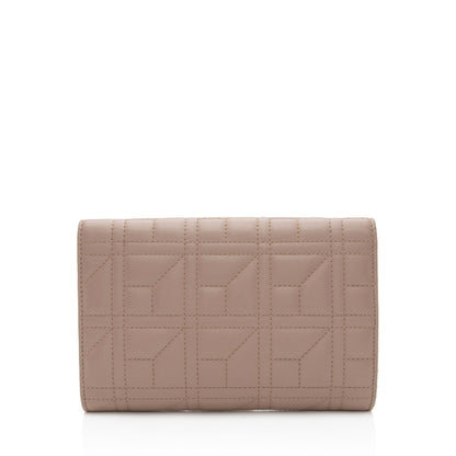 Gucci Matelasse Leather Pearl GG Marmont Flap Mini Wallet Bag (SHF-XrFkq1)
