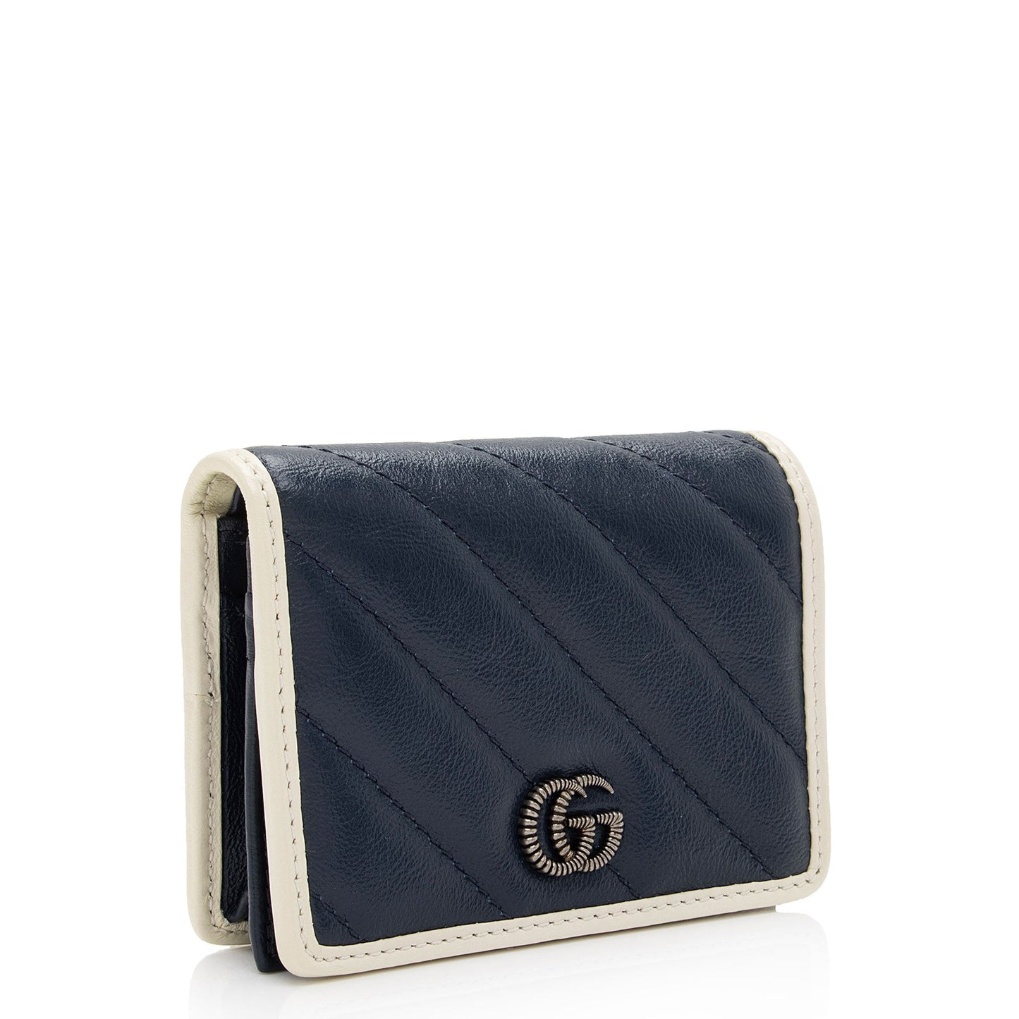 Gucci Matelasse Leather Torchon GG Marmont Card Case Wallet (SHF-ZIofPZ)