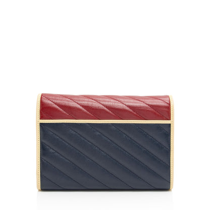 Gucci Matelasse Leather Torchon GG Marmont Mini Chain Bag