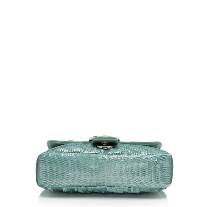 Gucci Matelasse Sequin GG Marmont Mini Flap Bag (SHF-09pAUc)