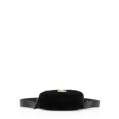 Gucci Matelasse Velvet GG Marmont Belt Bag - Size 30 / 75 (SHF-Wj8bXc)
