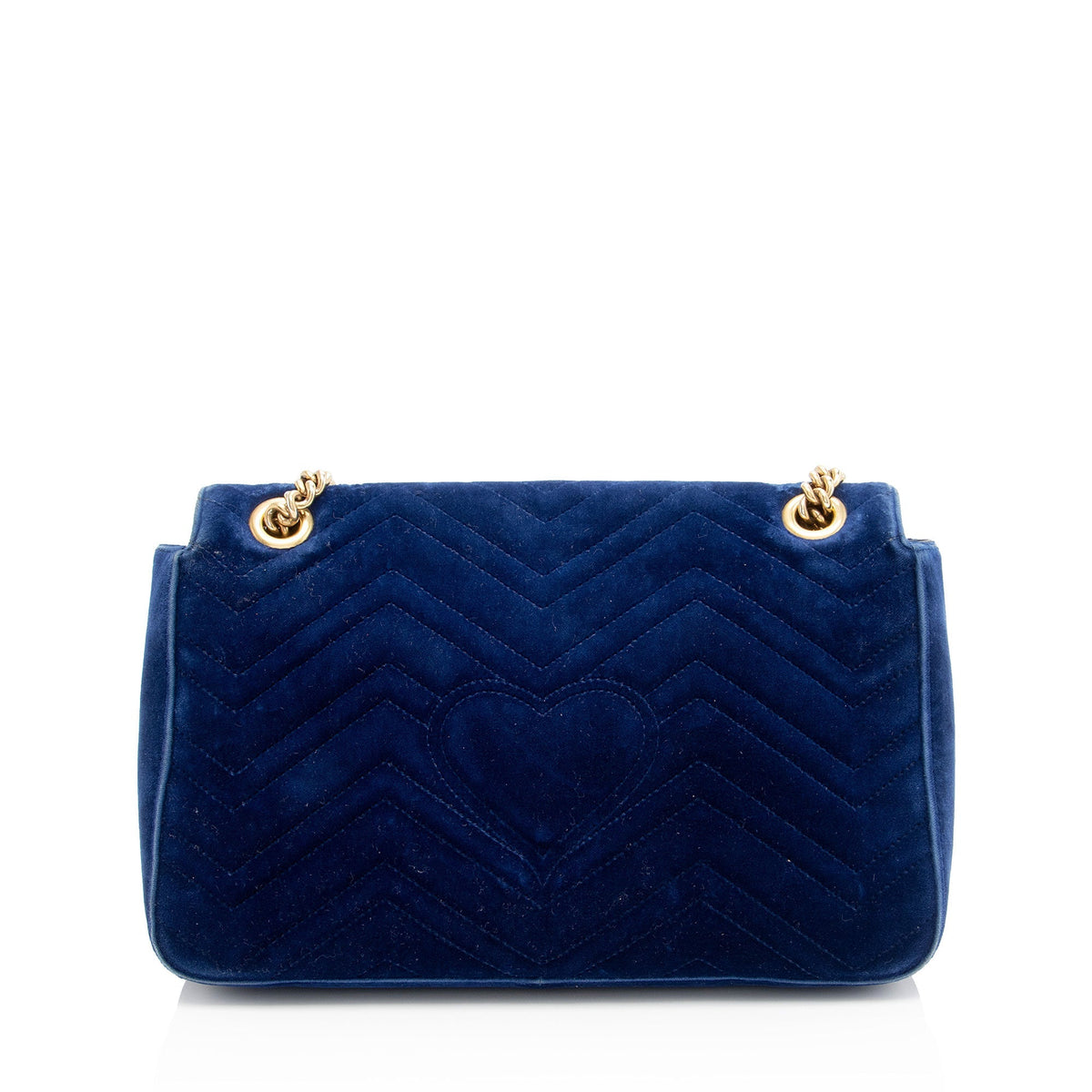 Gucci Matelasse Velvet GG Marmont Medium Shoulder Bag