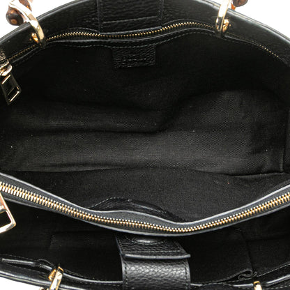 Gucci Medium Calfskin Bamboo Shopper Satchel