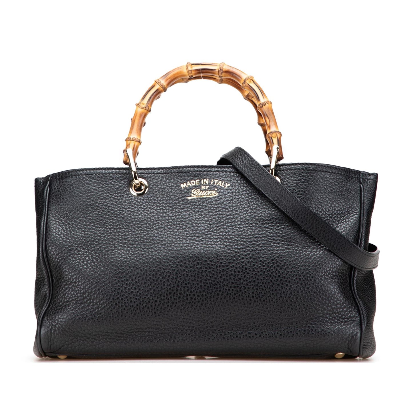Gucci Medium Calfskin Bamboo Shopper Satchel
