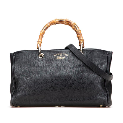 Gucci Medium Calfskin Bamboo Shopper Satchel