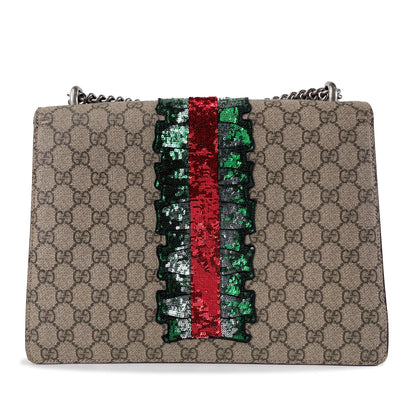 Gucci Medium Embellished GG Supreme Dionysus Shoulder Bag (SHG-46Vf23)