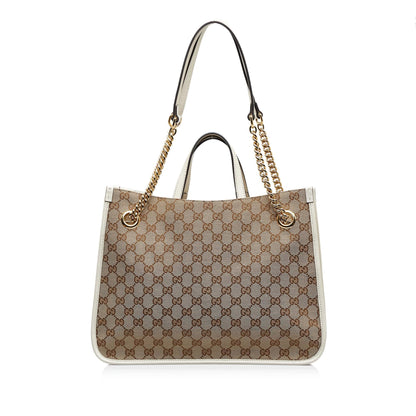 Gucci Medium GG Canvas Horsebit 1955 Tote (SHG-vcUCLM)