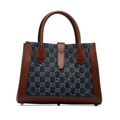 Gucci Medium GG Denim Jackie 1961 Tote (SHG-1r0eCA)