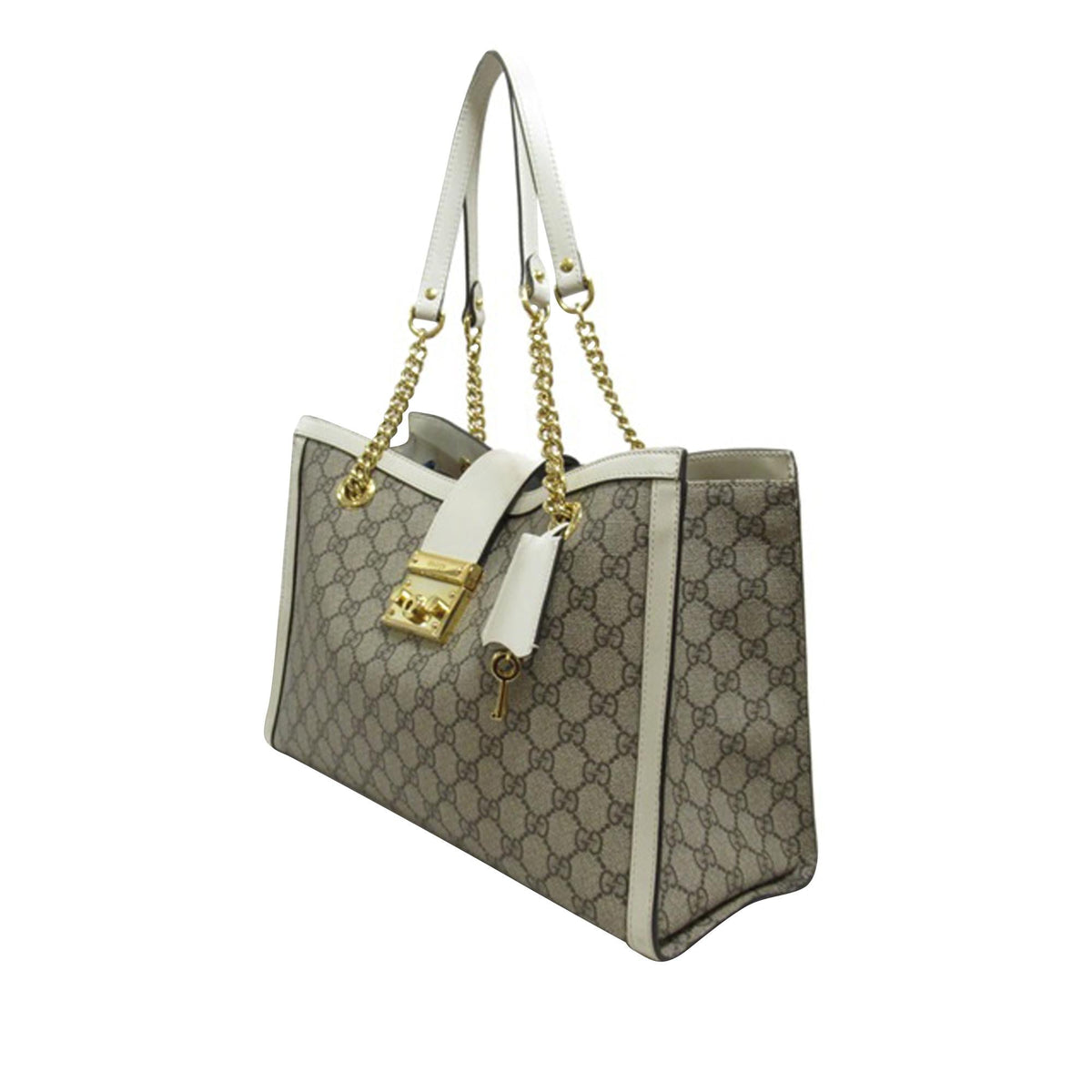 Gucci Medium GG Supreme Padlock Tote Bag (SHG-d03O8y)