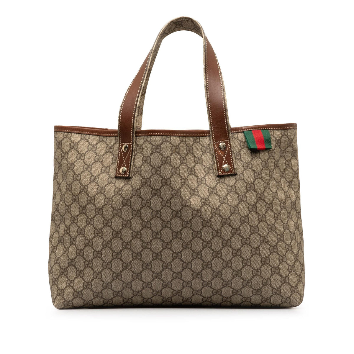 Gucci Medium GG Supreme Web Loop Tote Bag (SHG-Ew9uNi)