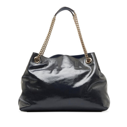 Gucci Medium Patent Soho Chain Tote (SHG-66oqjn)