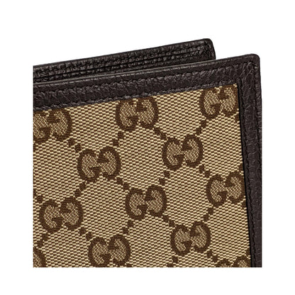 Gucci Men's Bi Fold wallet 260987 525040 Beige & Brown Guccissima (GGMW2022)