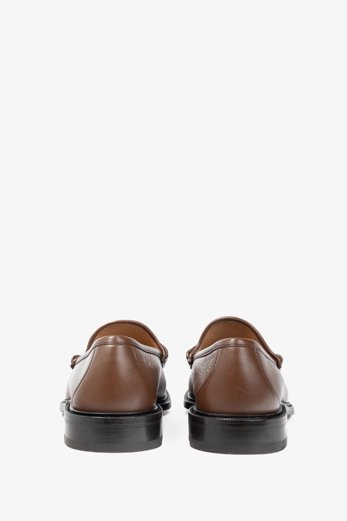 Gucci Wislet Brown Sugar Mandala Goat Horsebit Loafers