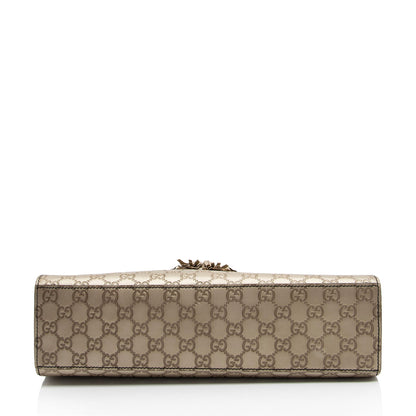 Gucci Metallic Guccissima Leather Emily Large Shoulder Bag (SHF-tKZxyz)