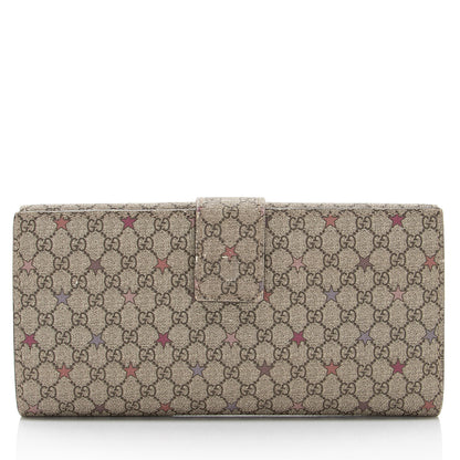 Gucci Micro GG Supreme Stars Continental Wallet (SHF-JX6vJI)