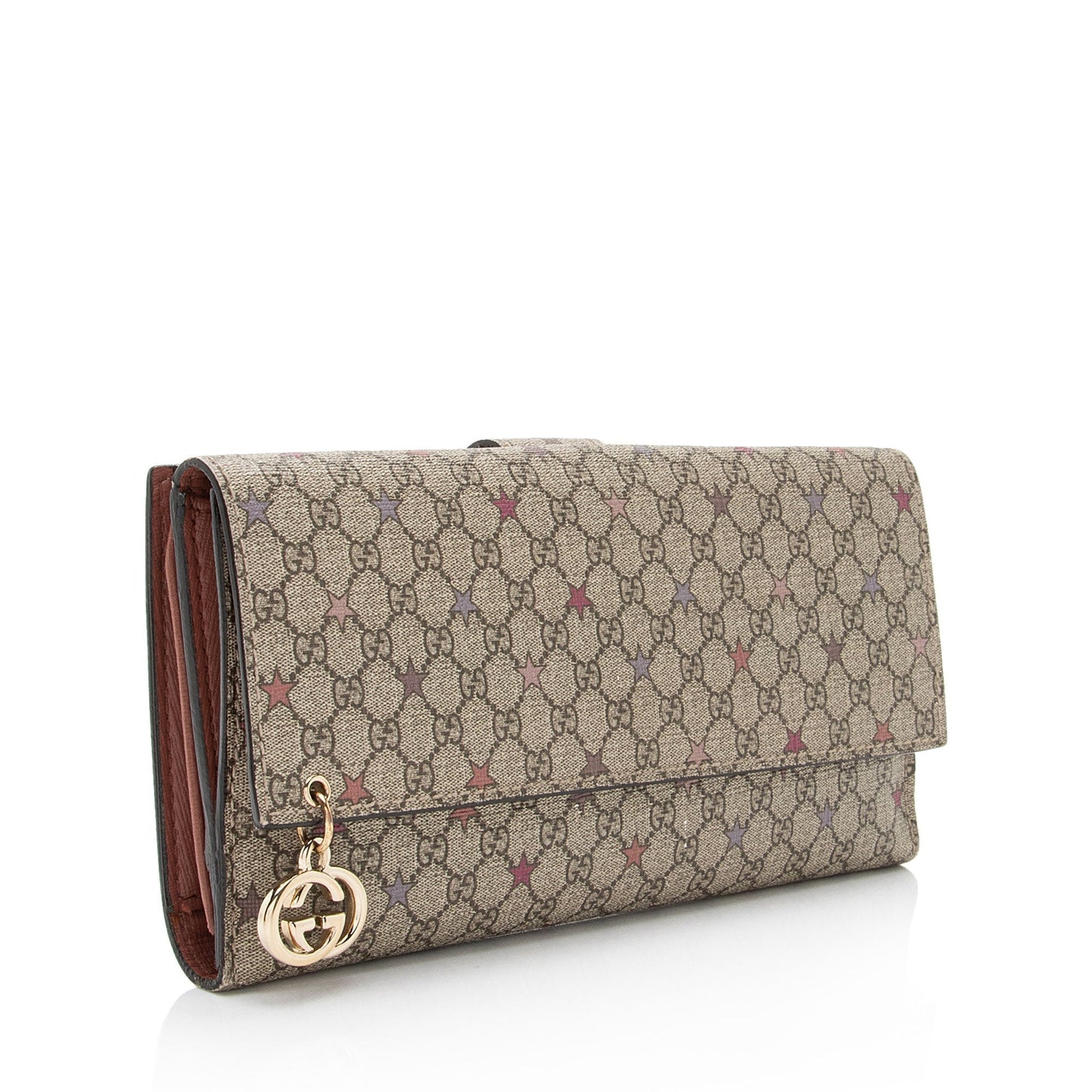 Gucci Micro GG Supreme Stars Continental Wallet (SHF-JX6vJI)