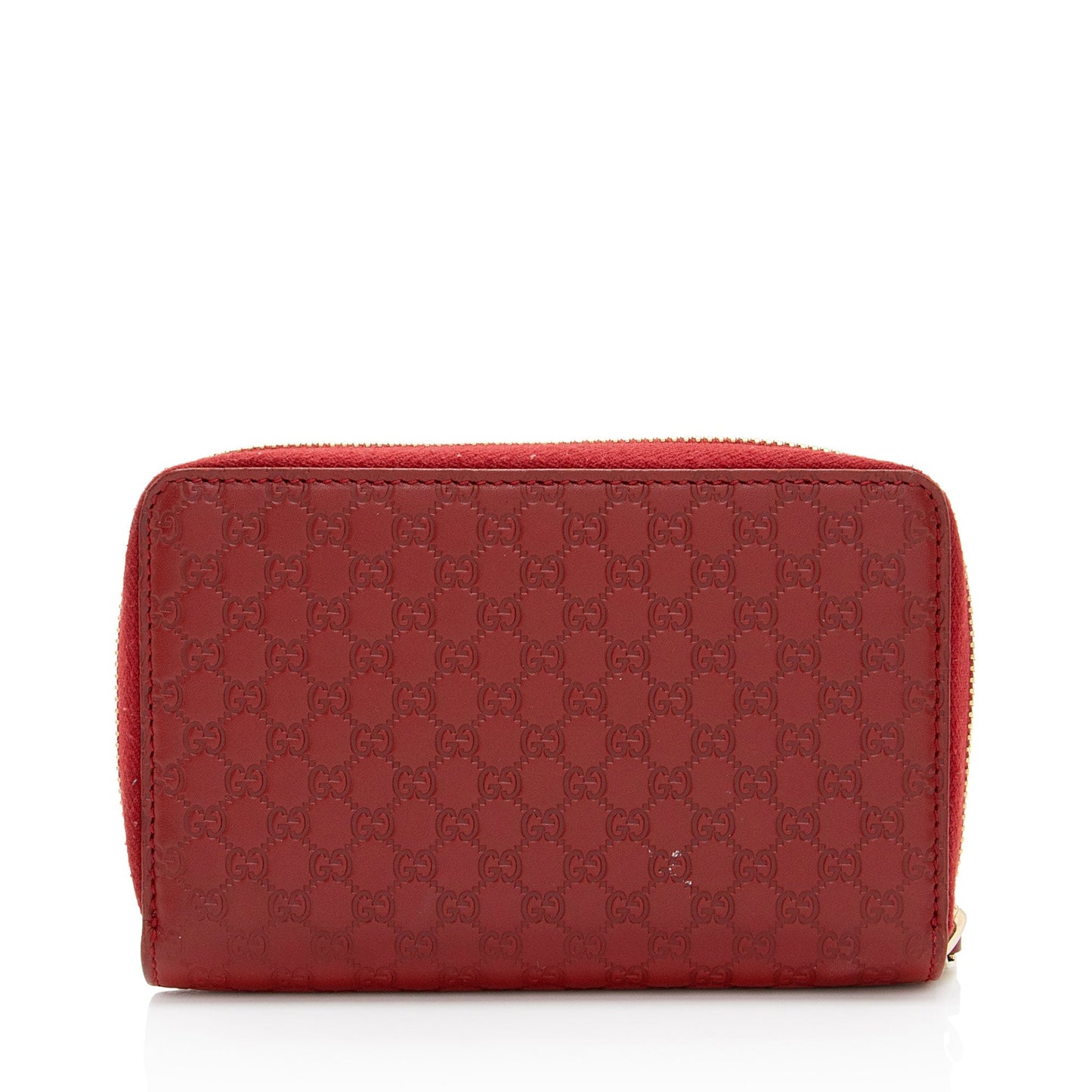 Gucci Microguccissima Leather Zip Around Compact Wallet
