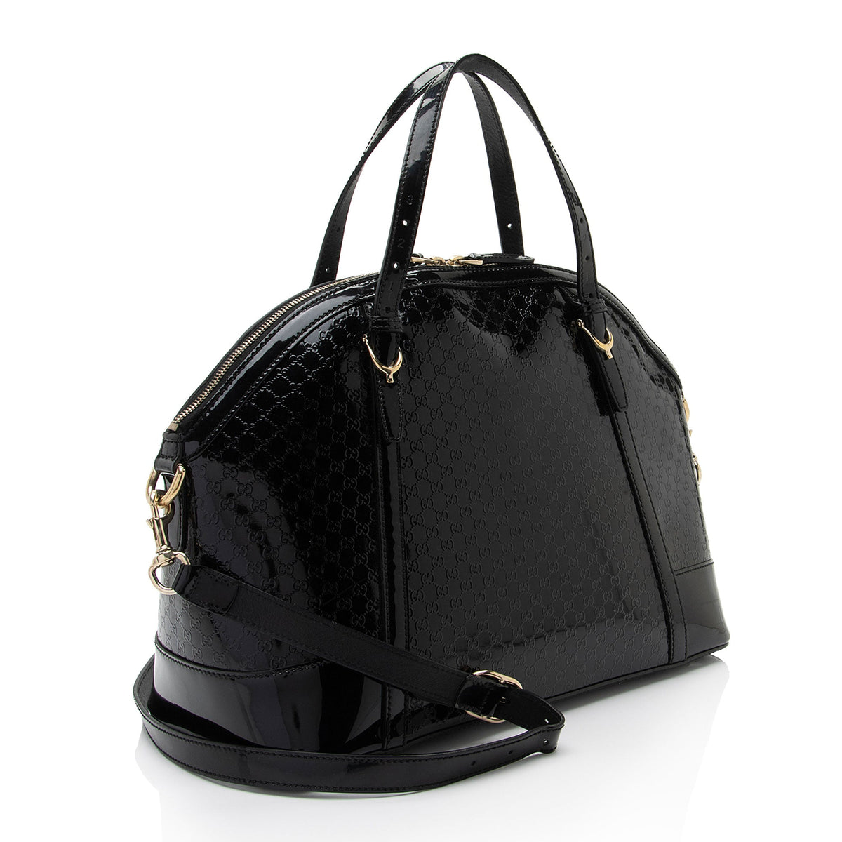 Gucci Microguccissima Patent Leather Nice Satchel (SHF-pCYqKU)