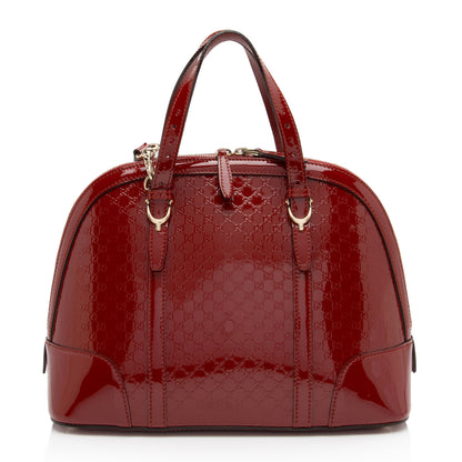 Gucci Microguccissima Patent Leather Nice Satchel (SHF-swAQdK)