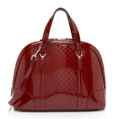 Gucci Microguccissima Patent Leather Nice Satchel (SHF-swAQdK)
